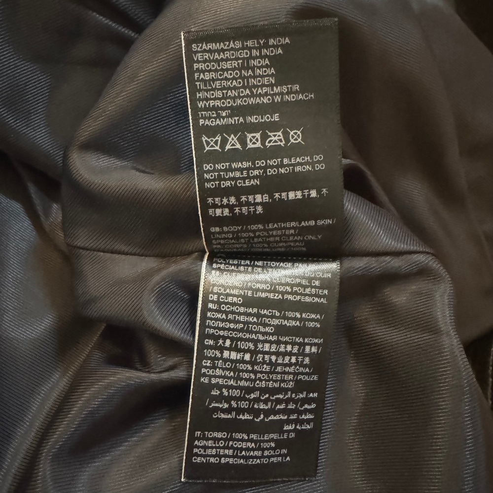 Superdry Women’s Black Leather Jacket – Size 8 – 100% Leather - Picture 5 of 10
